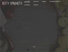 Tablet Screenshot of betty-spaghetti.com